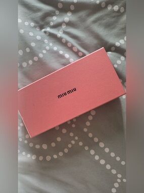 Miu miu sunglasses box with cloth never used